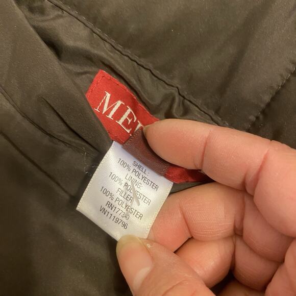 Merona Women XXL Reversible Puffer Vest Brown Pink Pockets FullZip Lightweight - Picture 4 of 9